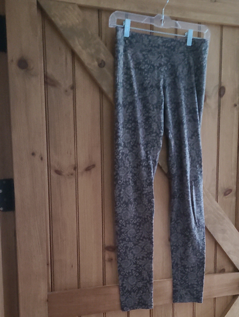 Womens Taupe Floral Print Stretch Leggings By Aeropostale